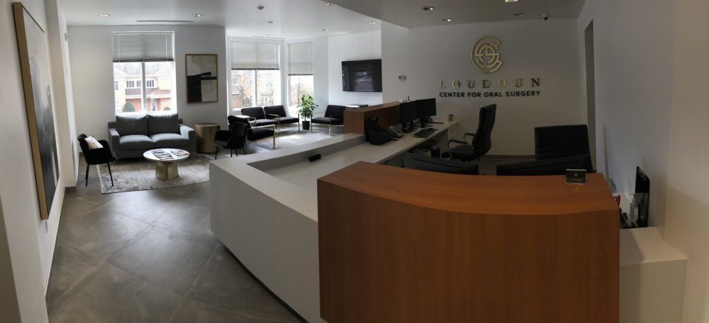 View of the reception desk #2 at {PRACTICE_NAME}